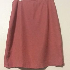 Red and white Casual Corner skirt
